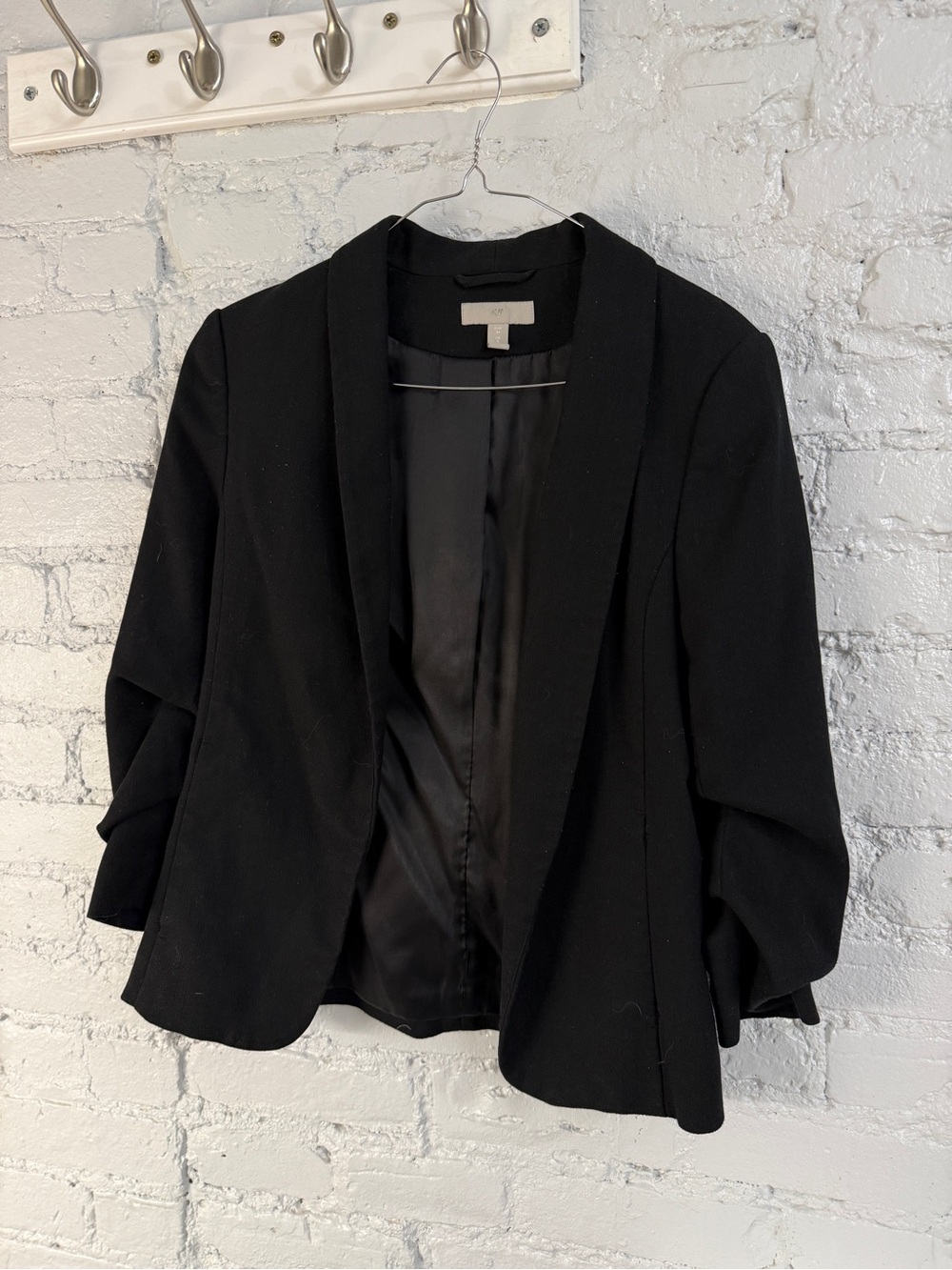 H&M Black Open-Front Women's Blazer Jacket